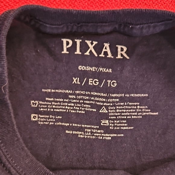 Pixar Disney navy blue short sleeve graphic tee XL Buzz BOO Sully Nemo Sporky UP - Picture 4 of 10